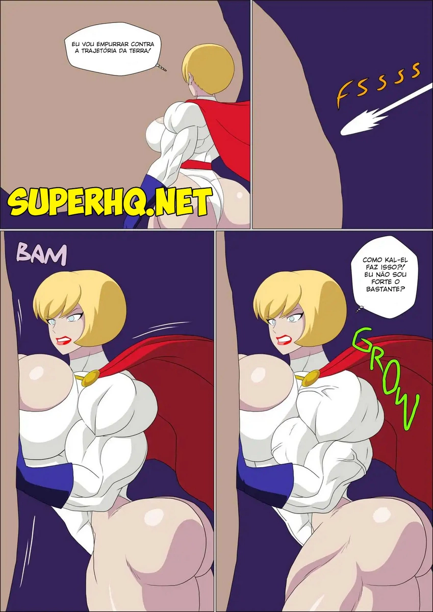 Power Girl Supergirl Muscular Comic 06