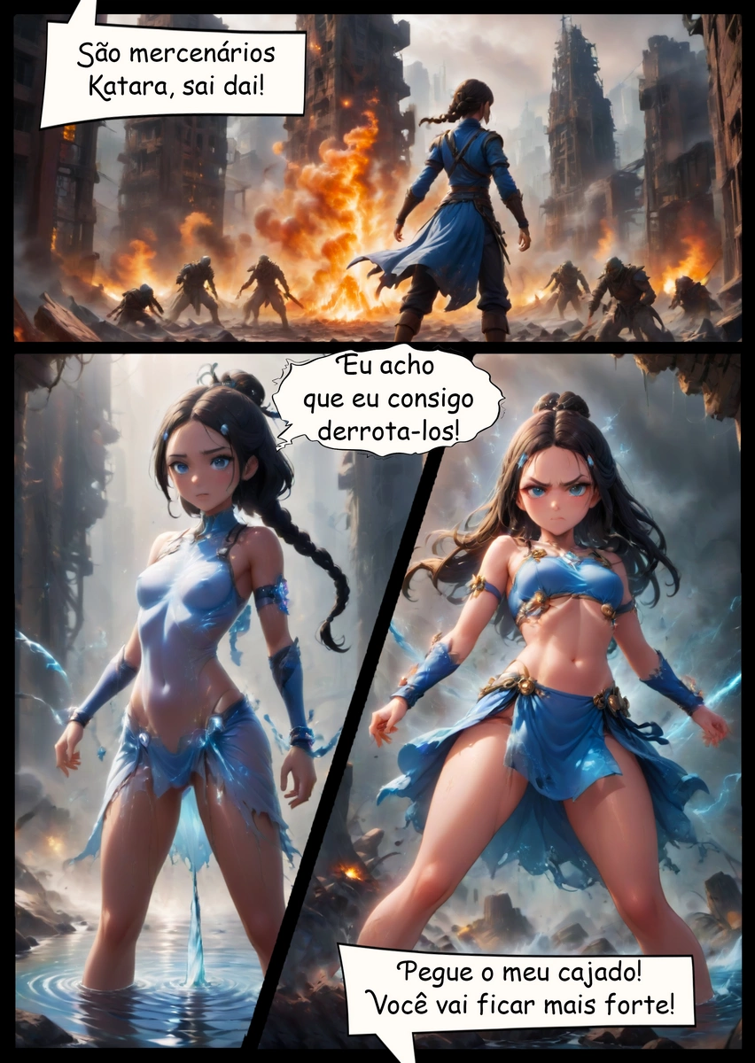 Katara em uma missao 09 Katara em uma missao 09